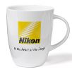 Nikon Keramik Tasse, weiß mit Nikon Logo